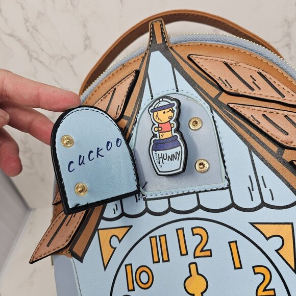 NWT Danielle Nicole Disney Winnie the Pooh Cuckoo Clock Mini Backpack - Picture 3 of 9